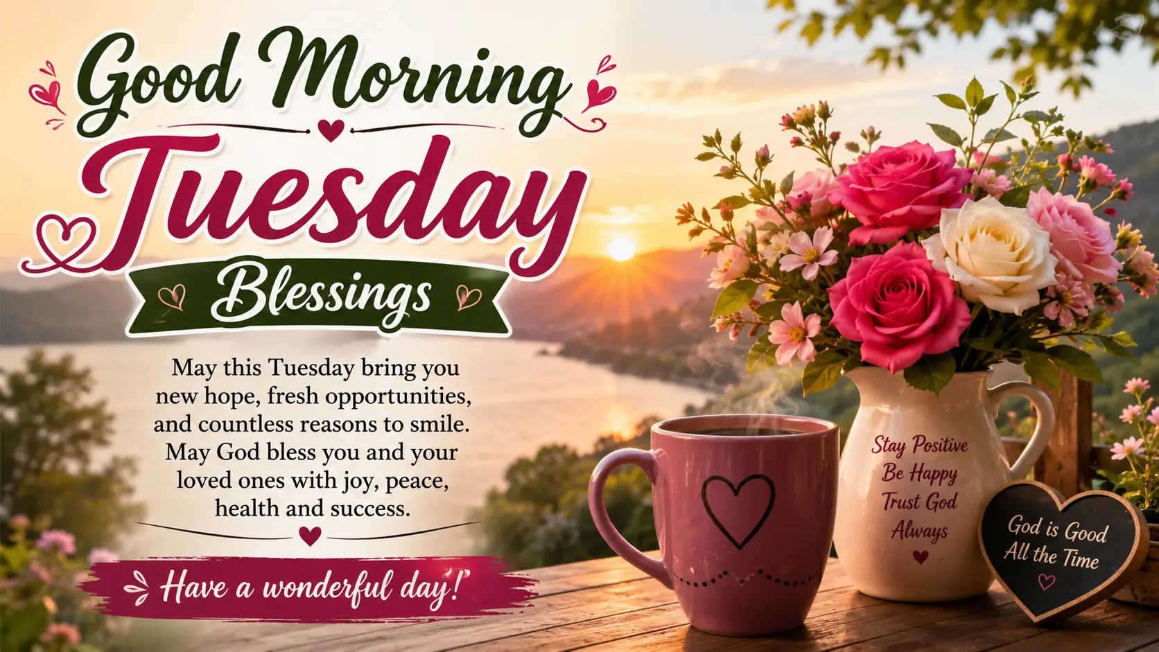 Beautiful Good Morning Tuesday Blessings