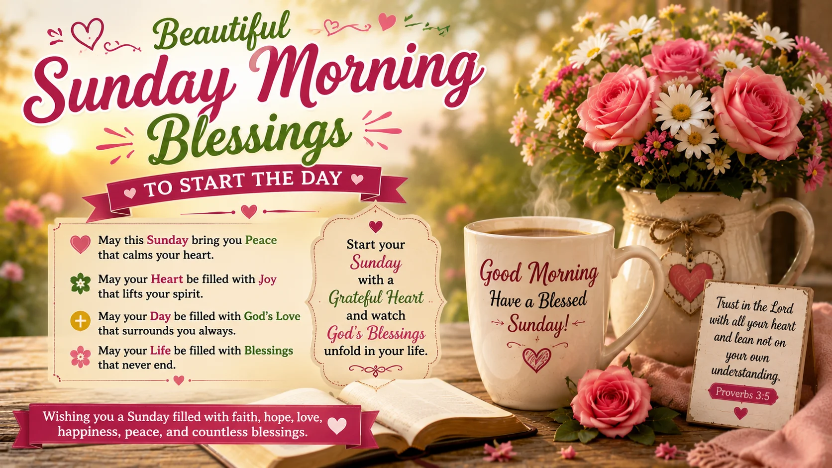Beautiful Sunday Morning Blessings to Start the Day