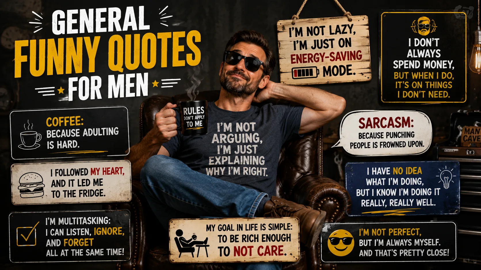 General Funny Quotes for Men
