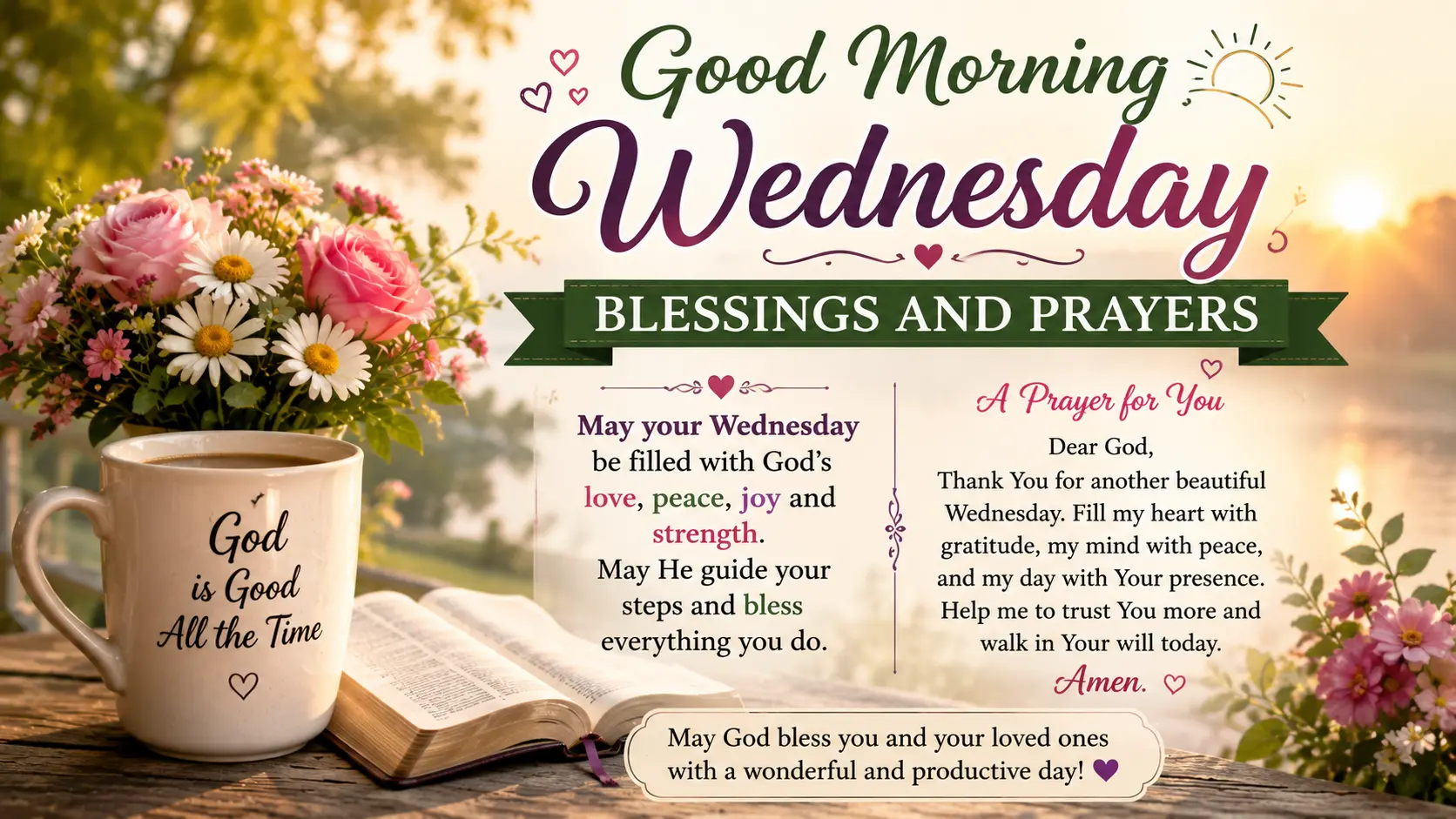 Good Morning Wednesday Blessings and Prayers