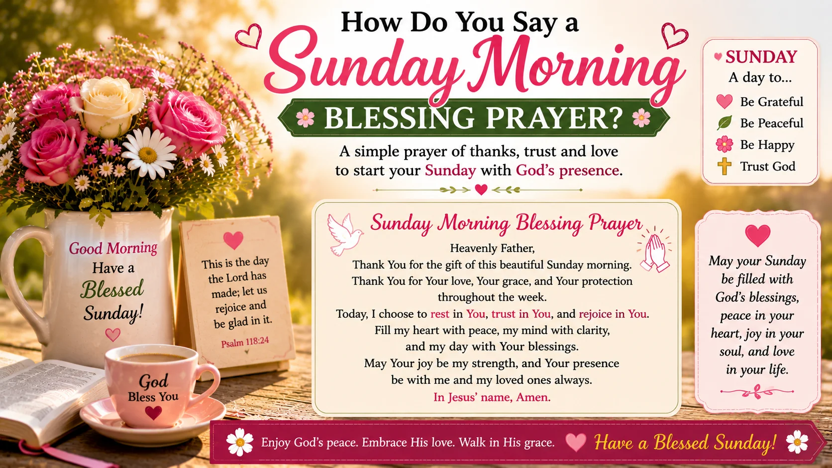 How Do You Say a Sunday Morning Blessing Prayer