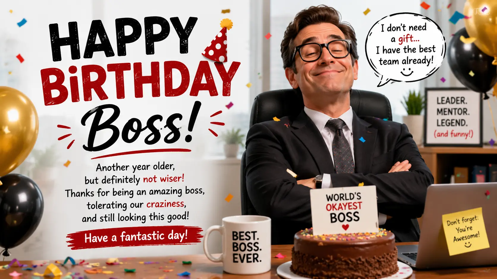 How to Write a Birthday Message for Your Boss