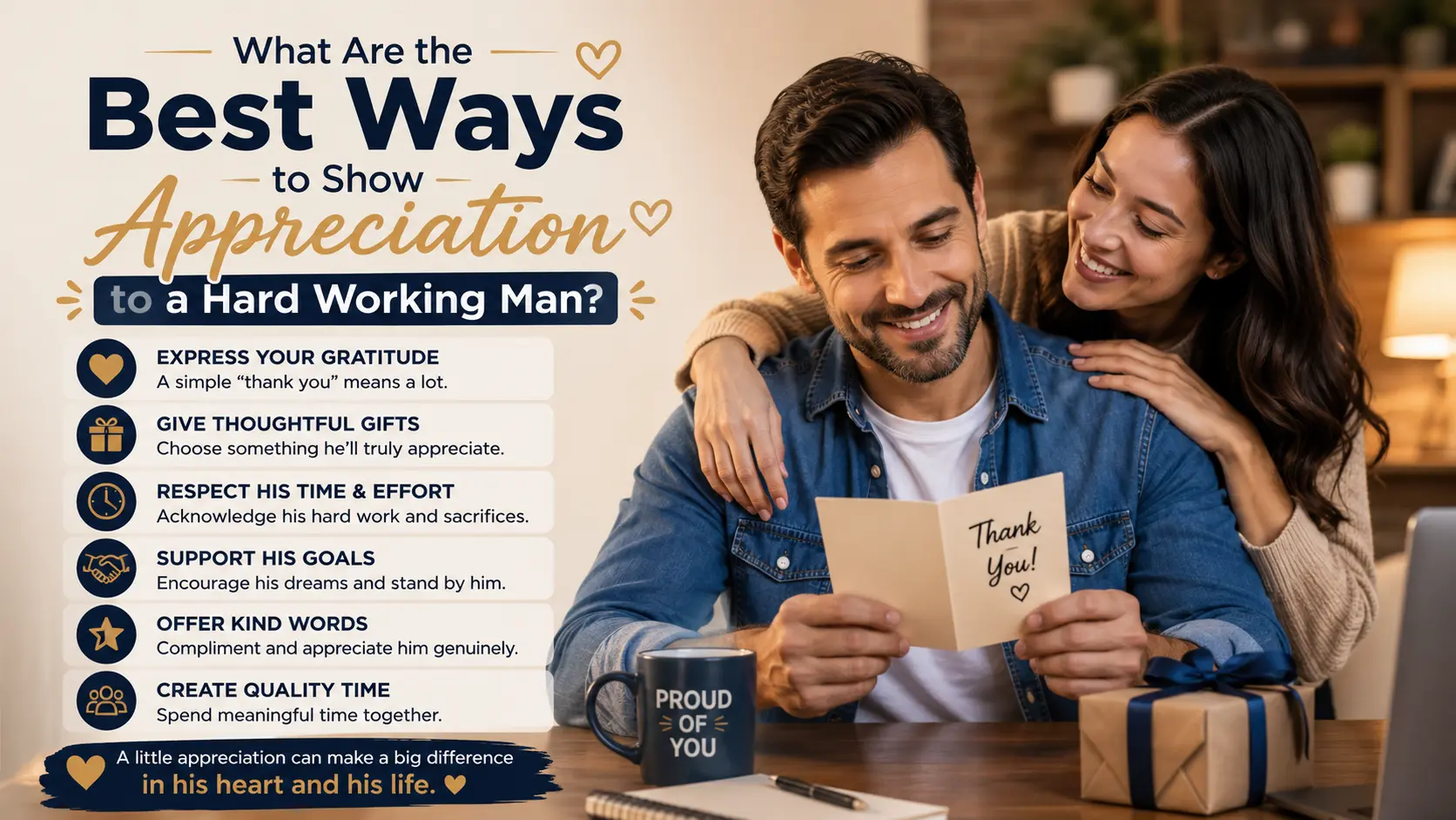 What Are the Best Ways to Show Appreciation to a Hard Working Man?