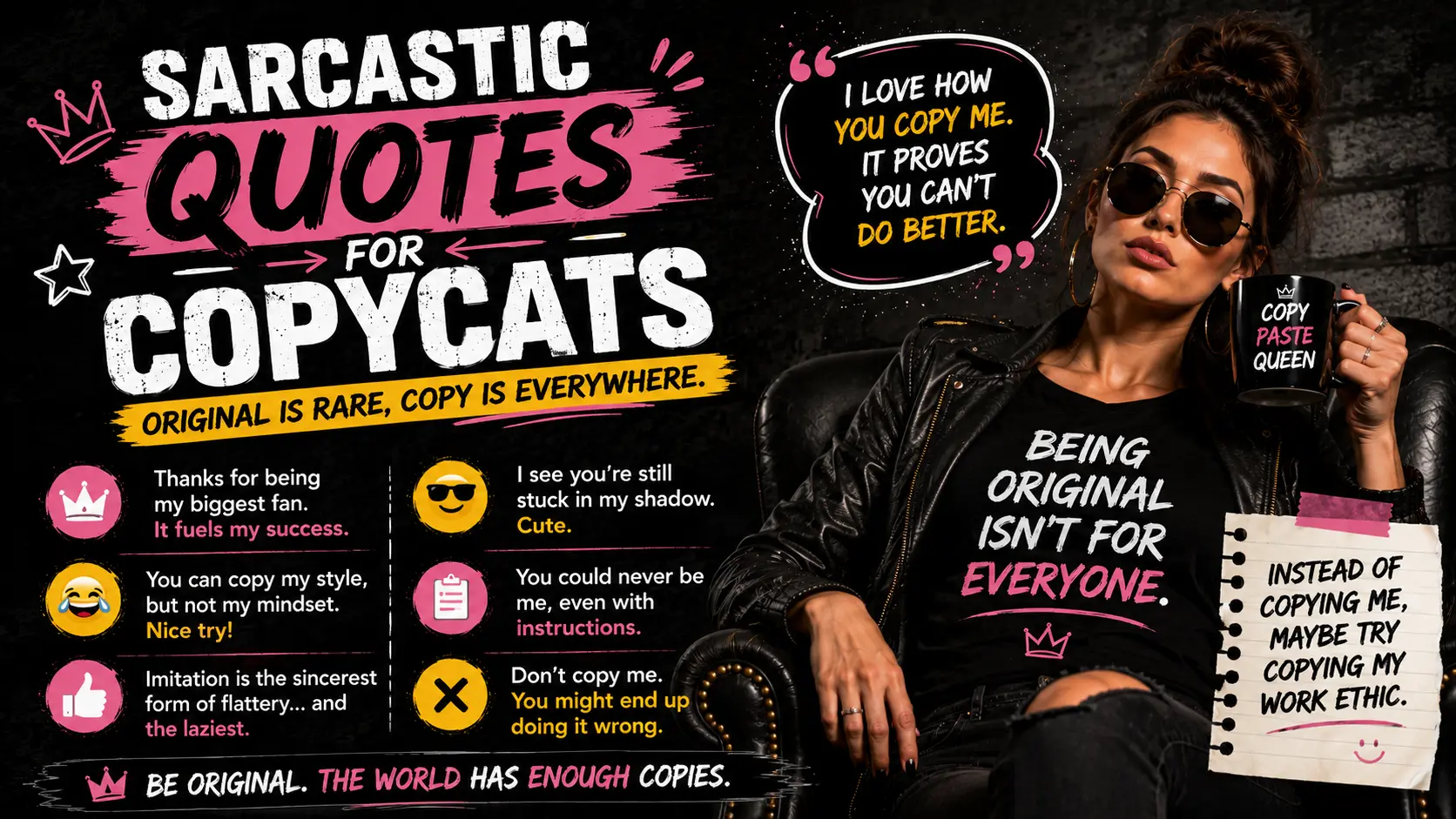 Sarcastic Quotes for Copycats