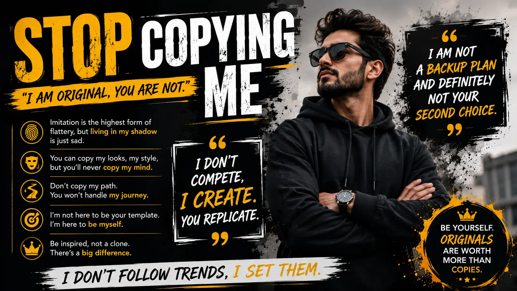 Stop Copying Me Quotes