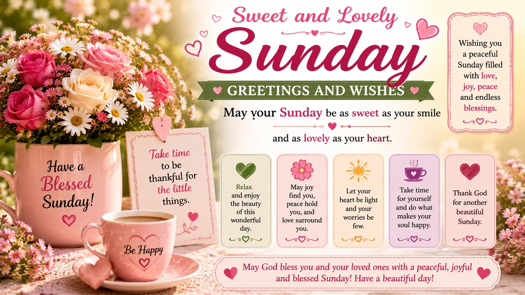 Sweet and Lovely Sunday Greetings and Wishes
