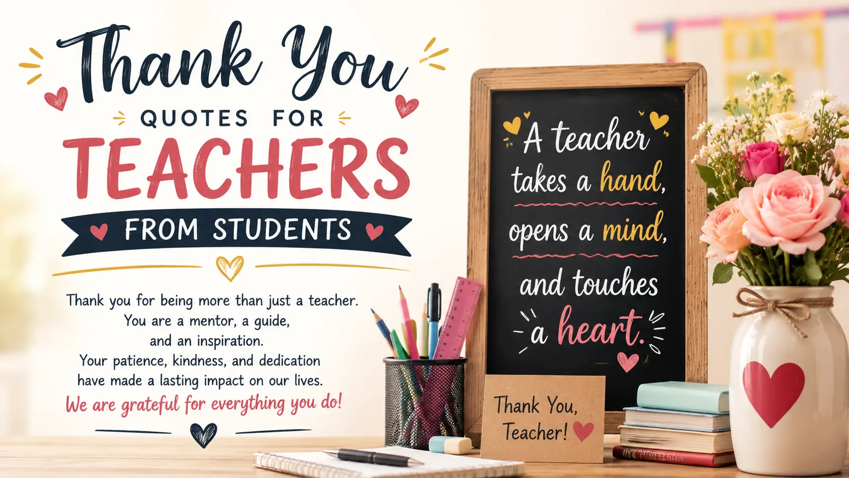 Thank You Quotes for Teachers from Students