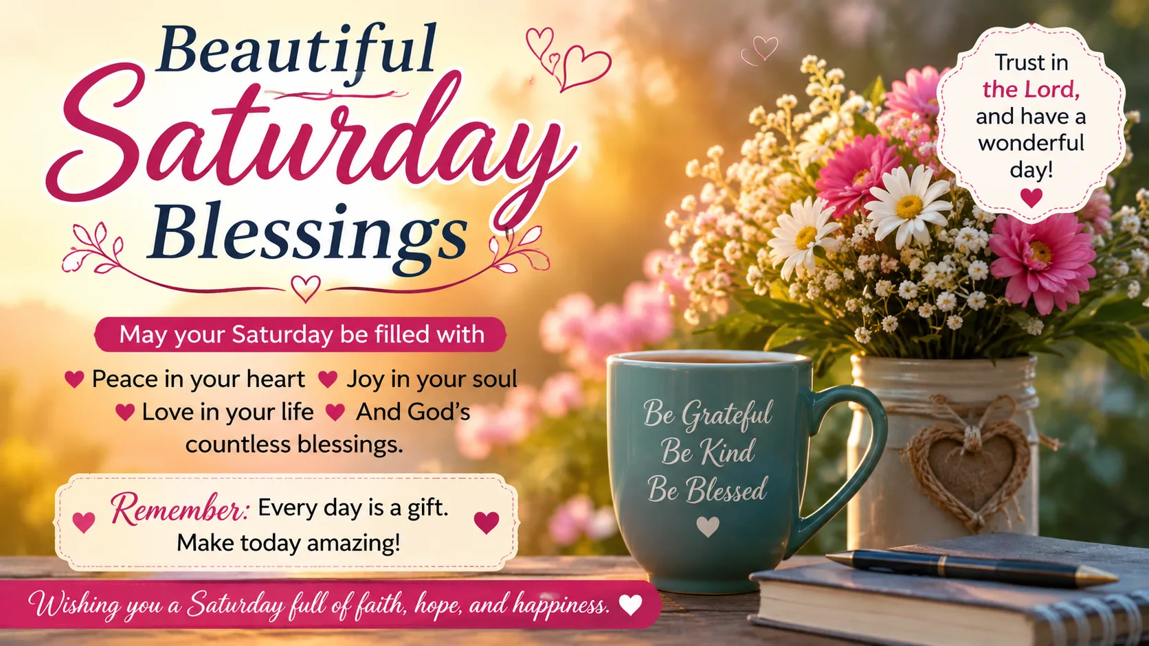 Beautiful Saturday Blessings to Inspire