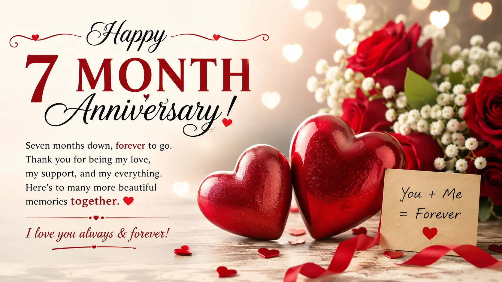 Best Happy 7 Month Anniversary Wishes