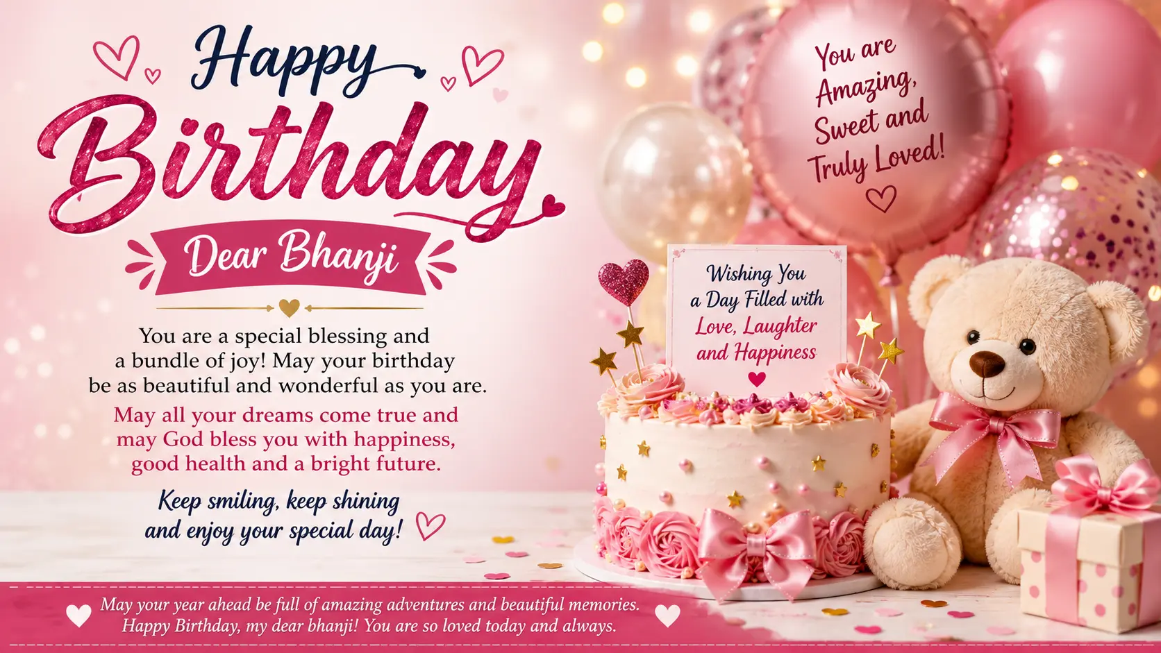 Birthday Wishes for Bhanji in English