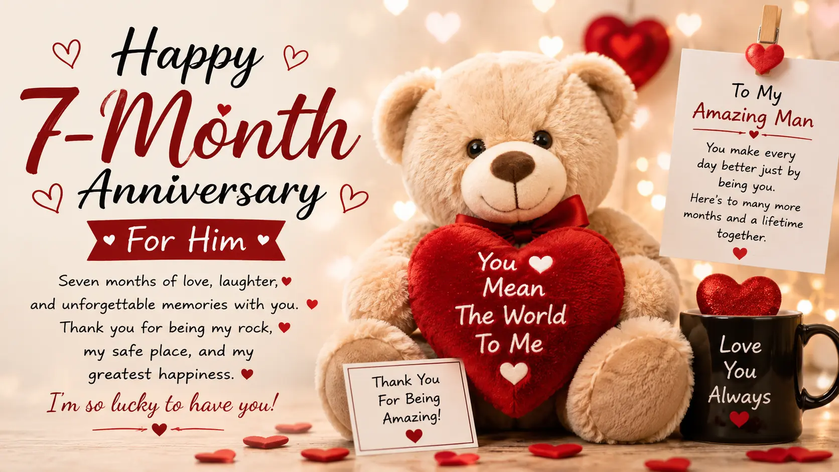 Cute Happy 7-Month Anniversary 