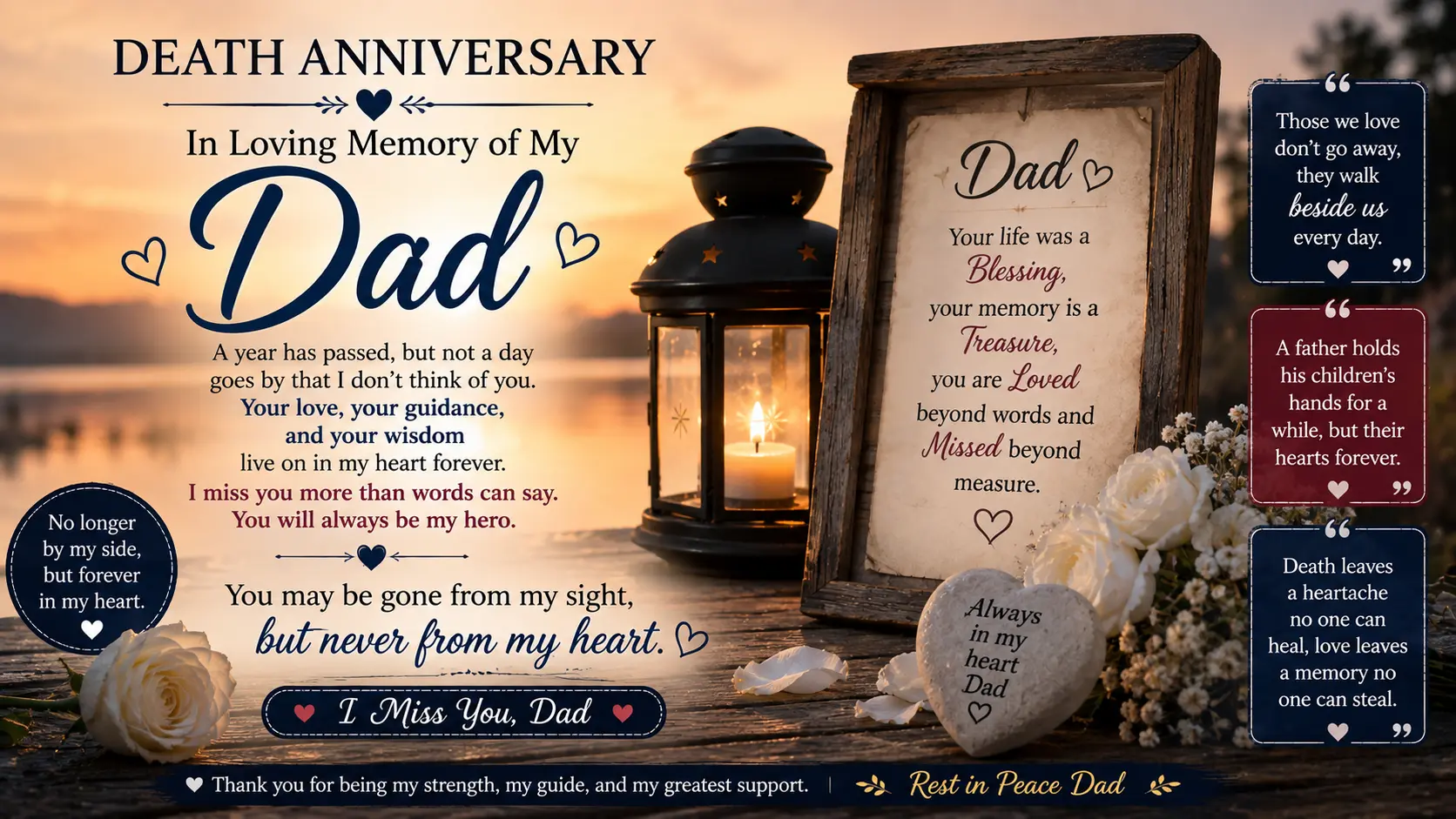 Death Anniversary Quotes for Dad