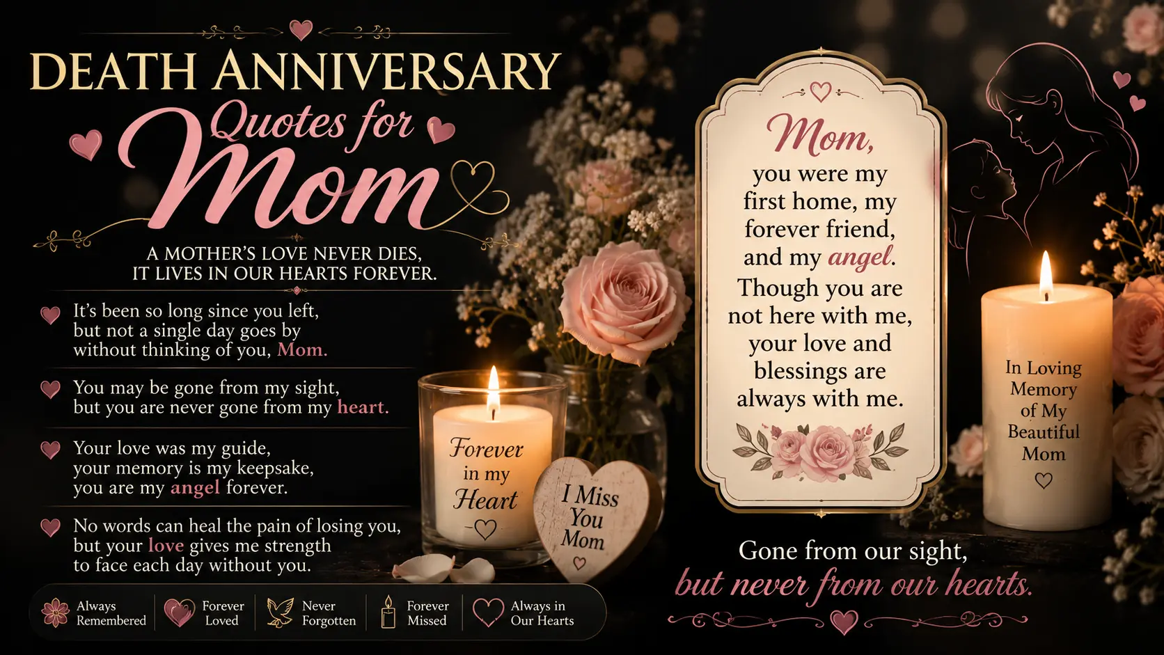 Death Anniversary Quotes for Mom