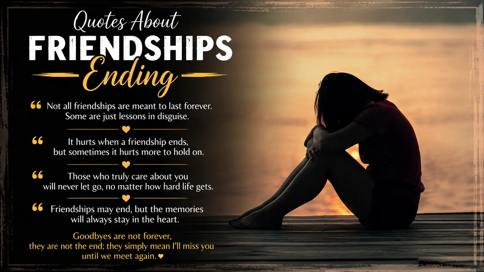 Emotional Goodbye End of Friendship Quotes
