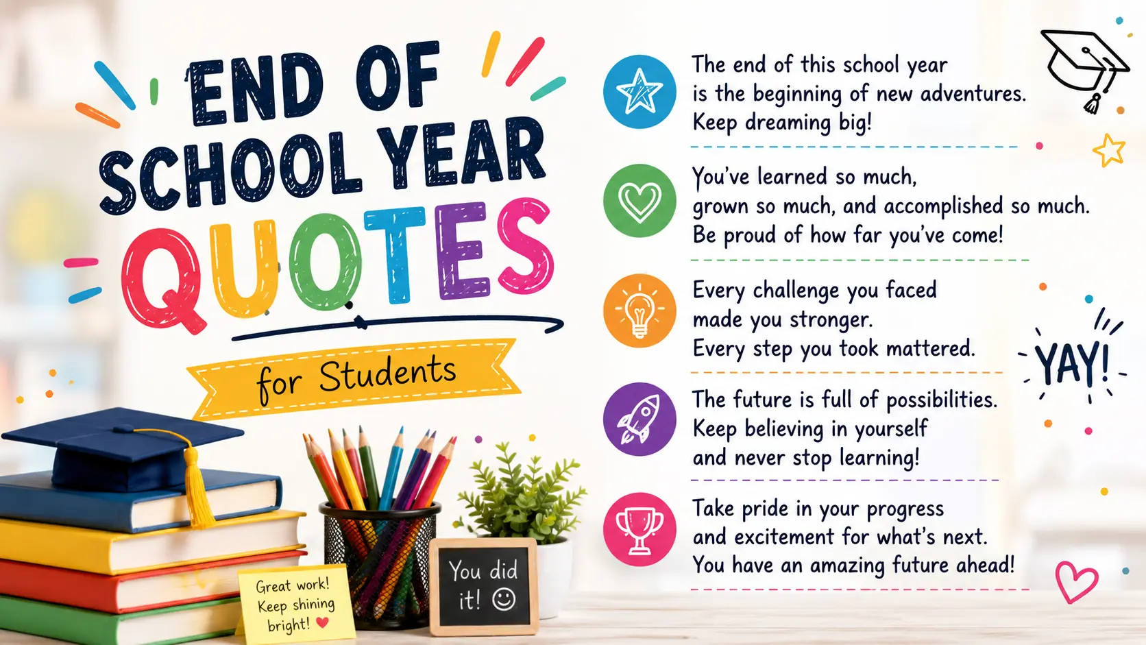 End of School Year Quotes for Students