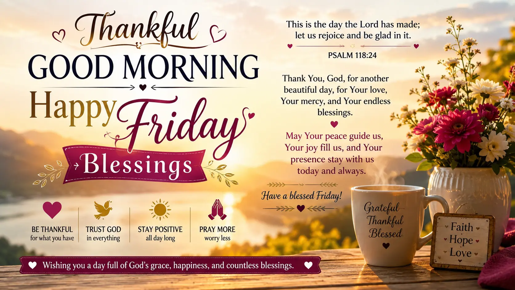 Friday Blessings Images to Start Your Day With God