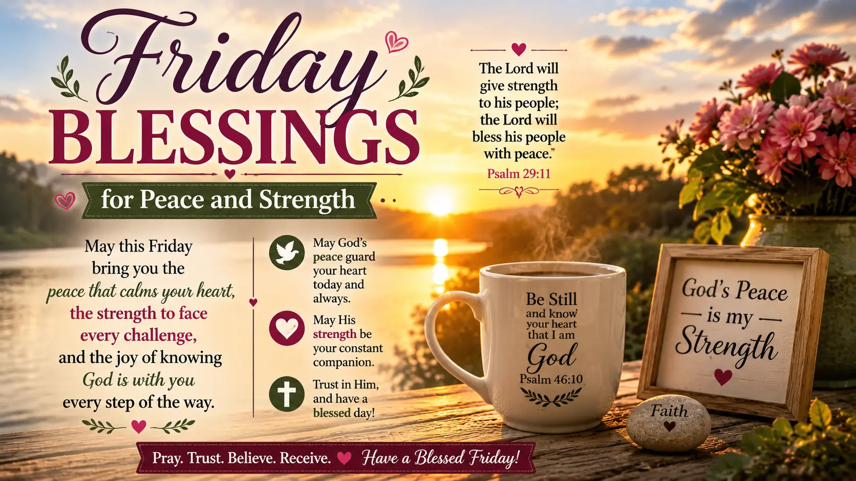 Friday Blessings for Peace and Strength