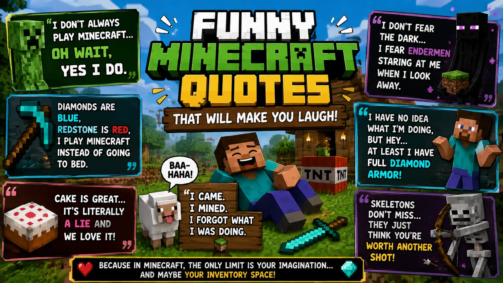Funny Minecraft Quotes 