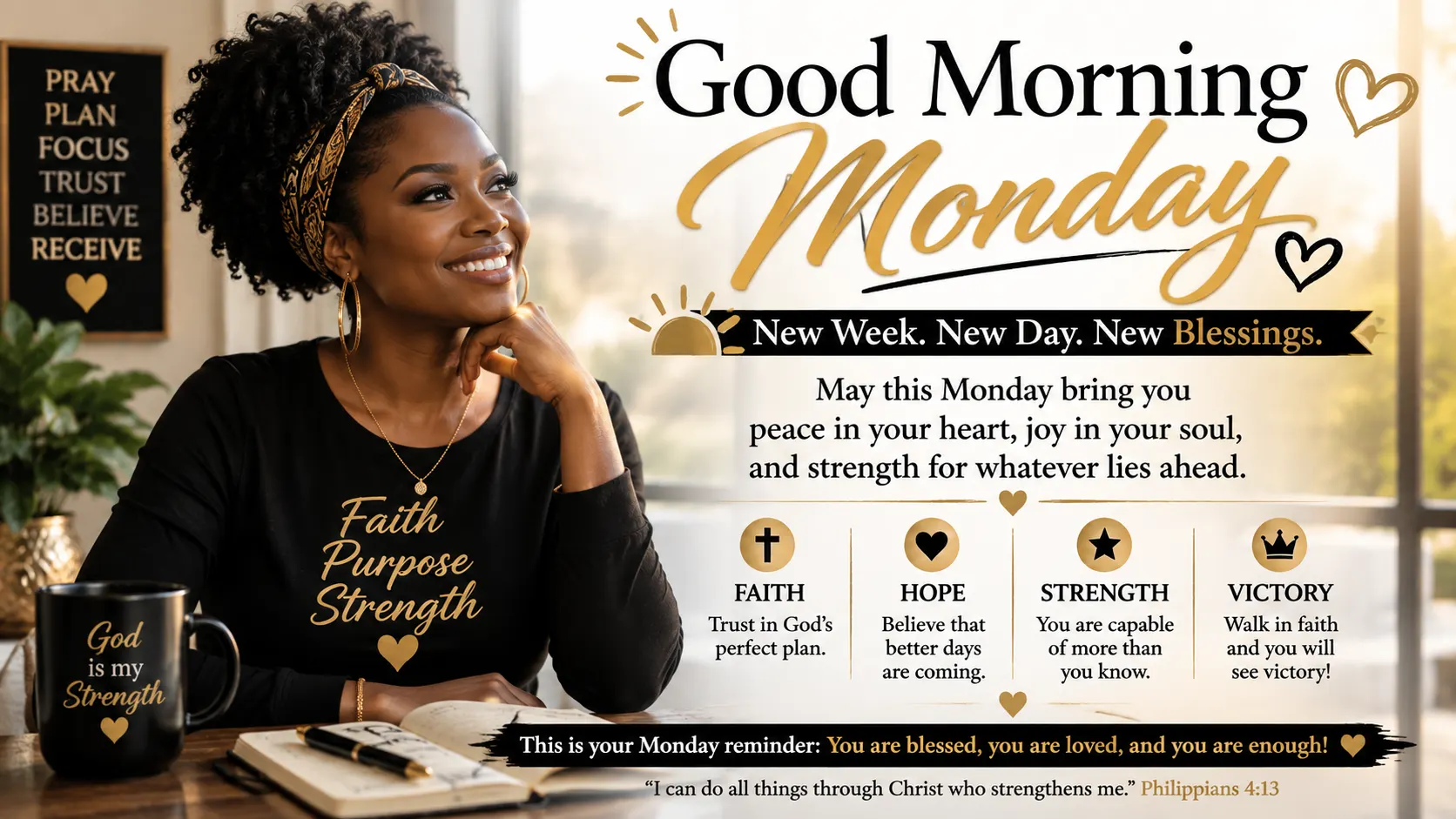 Good Morning African American Monday Blessings