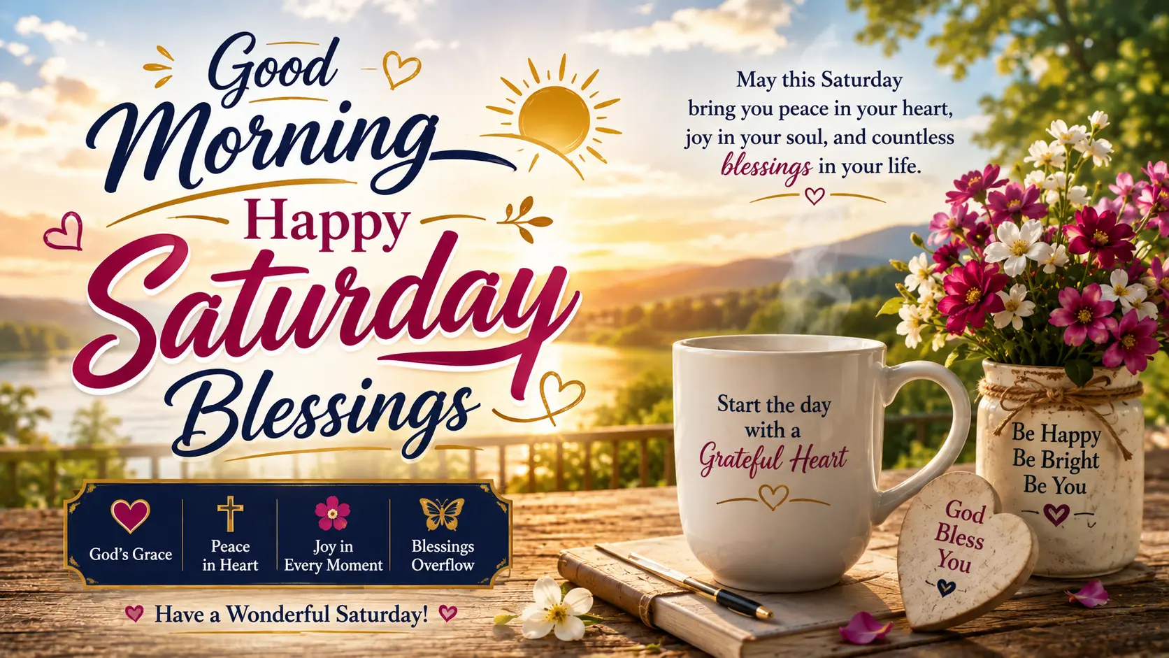 Good Morning Happy Saturday Blessings