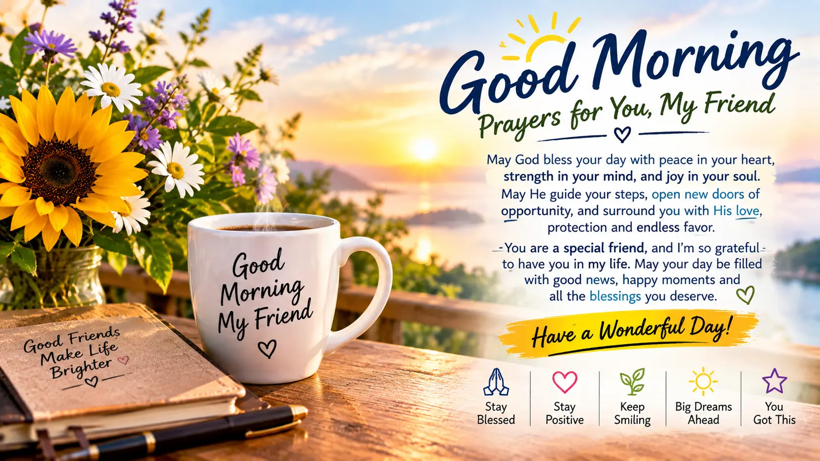 Good Morning Prayers Message for a Friend