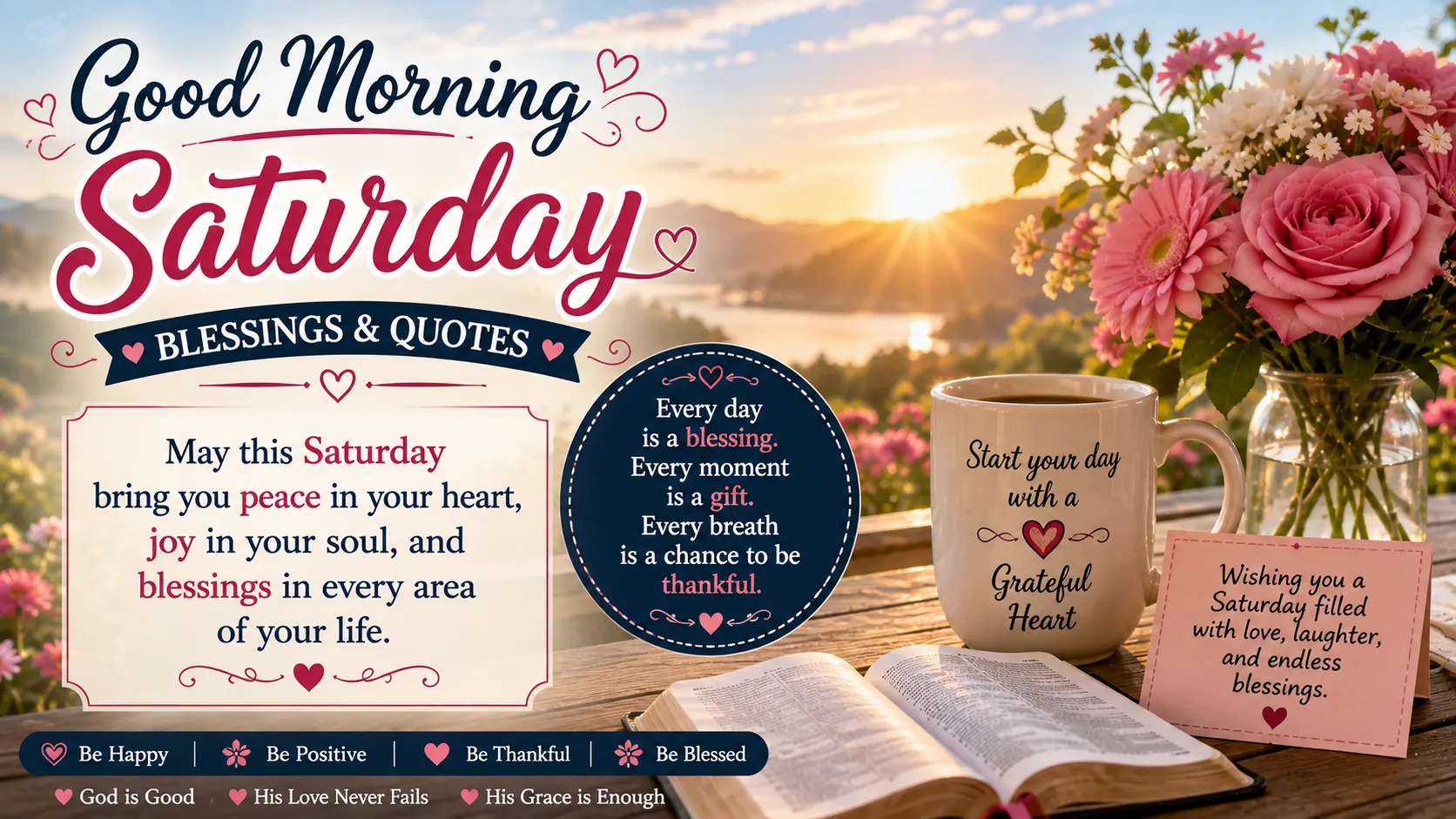 Good Morning Saturday Blessings & Quotes