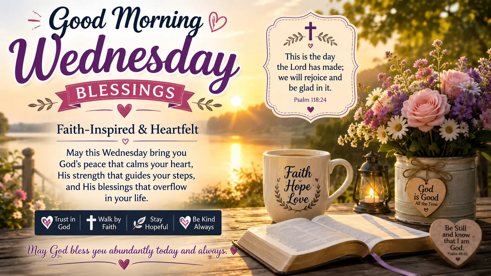 Good Morning Wednesday Blessings Faith