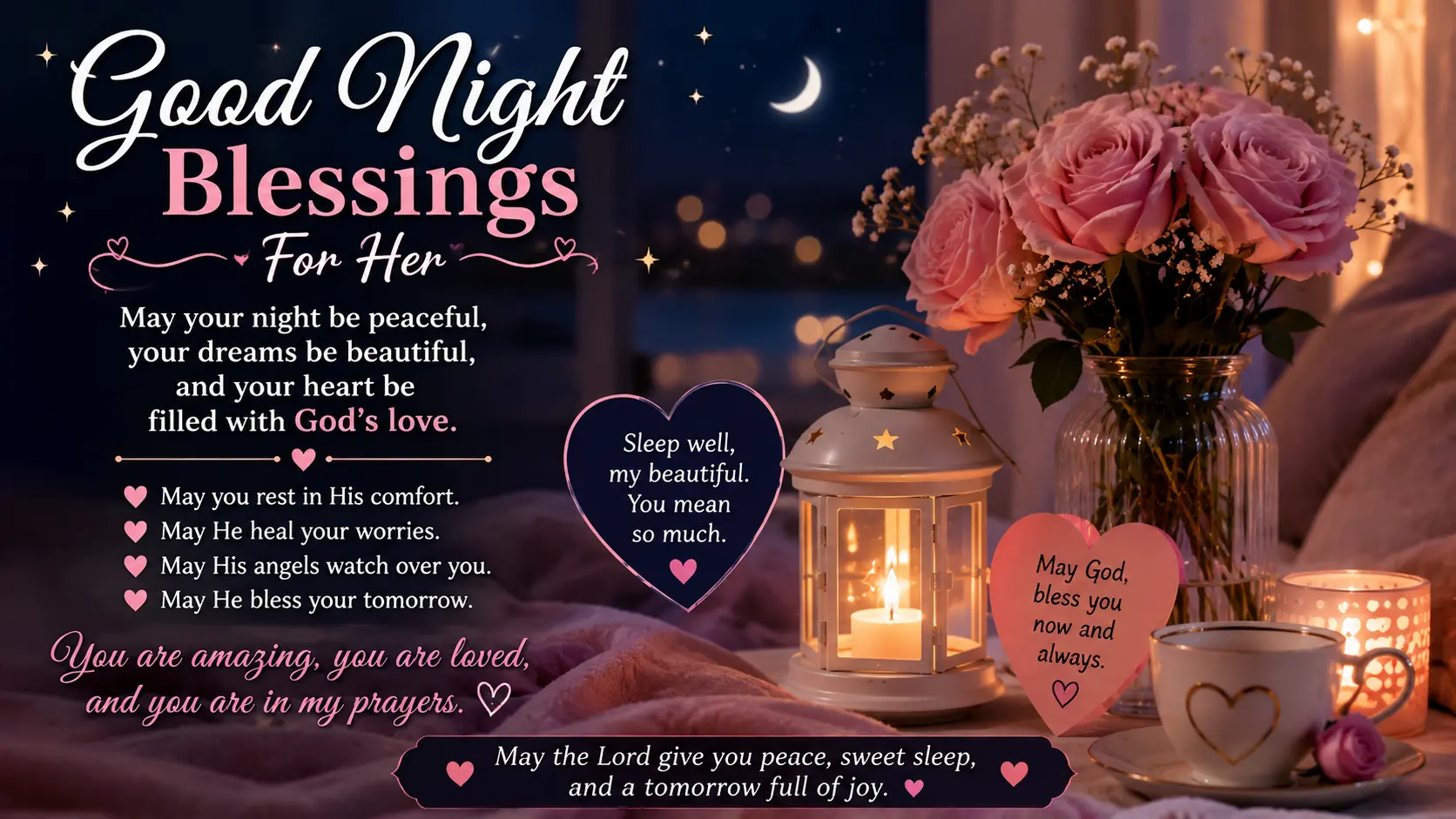 Good Night Blessings For Her