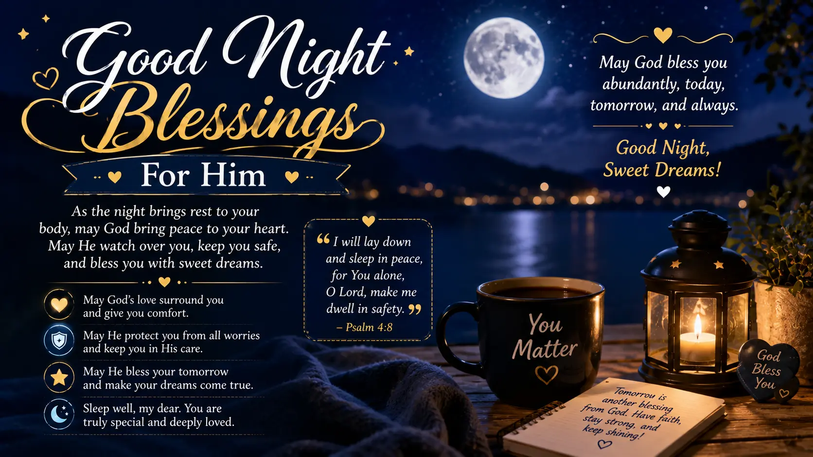 Good Night Blessings For Him