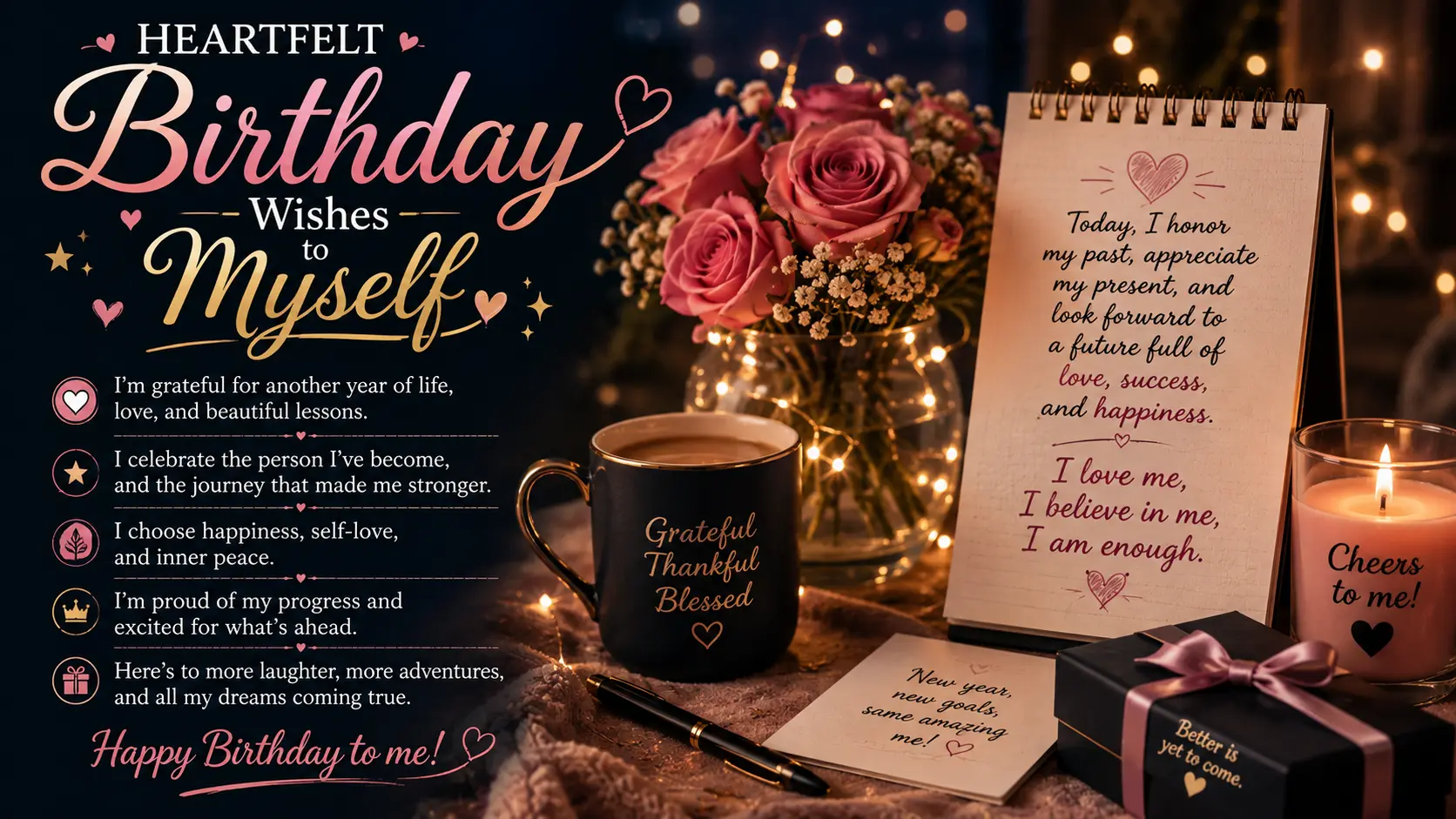 Heartfelt Birthday Wishes to Myself