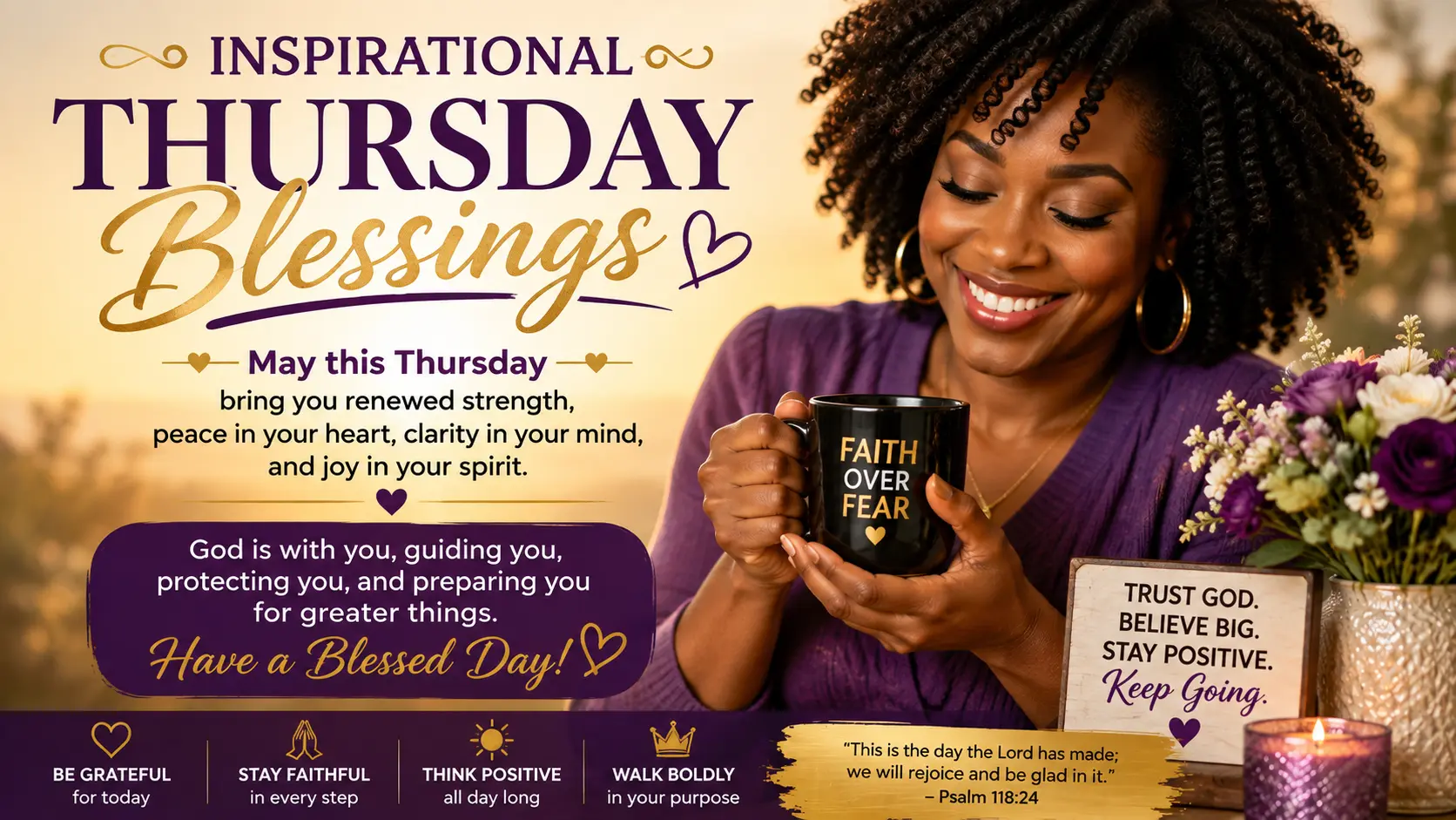 Inspirational African American Thursday Blessings