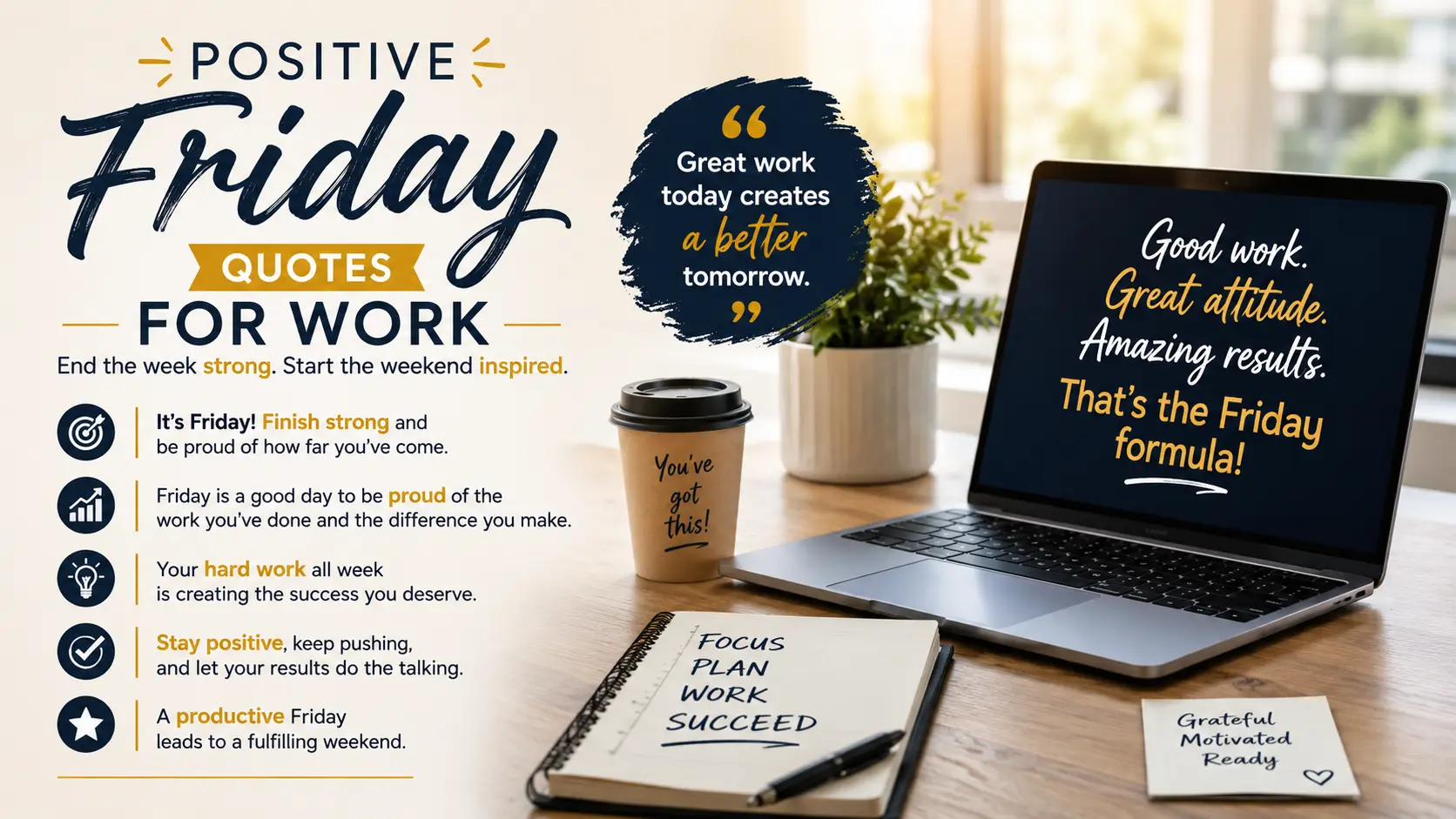 Most Powerful Friday Motivational Quotes for Work