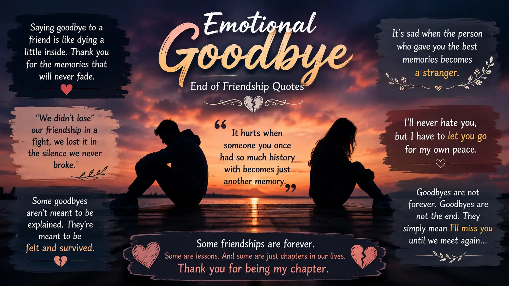 What Are the Most Powerful Goodbye End of Friendship Quotes?