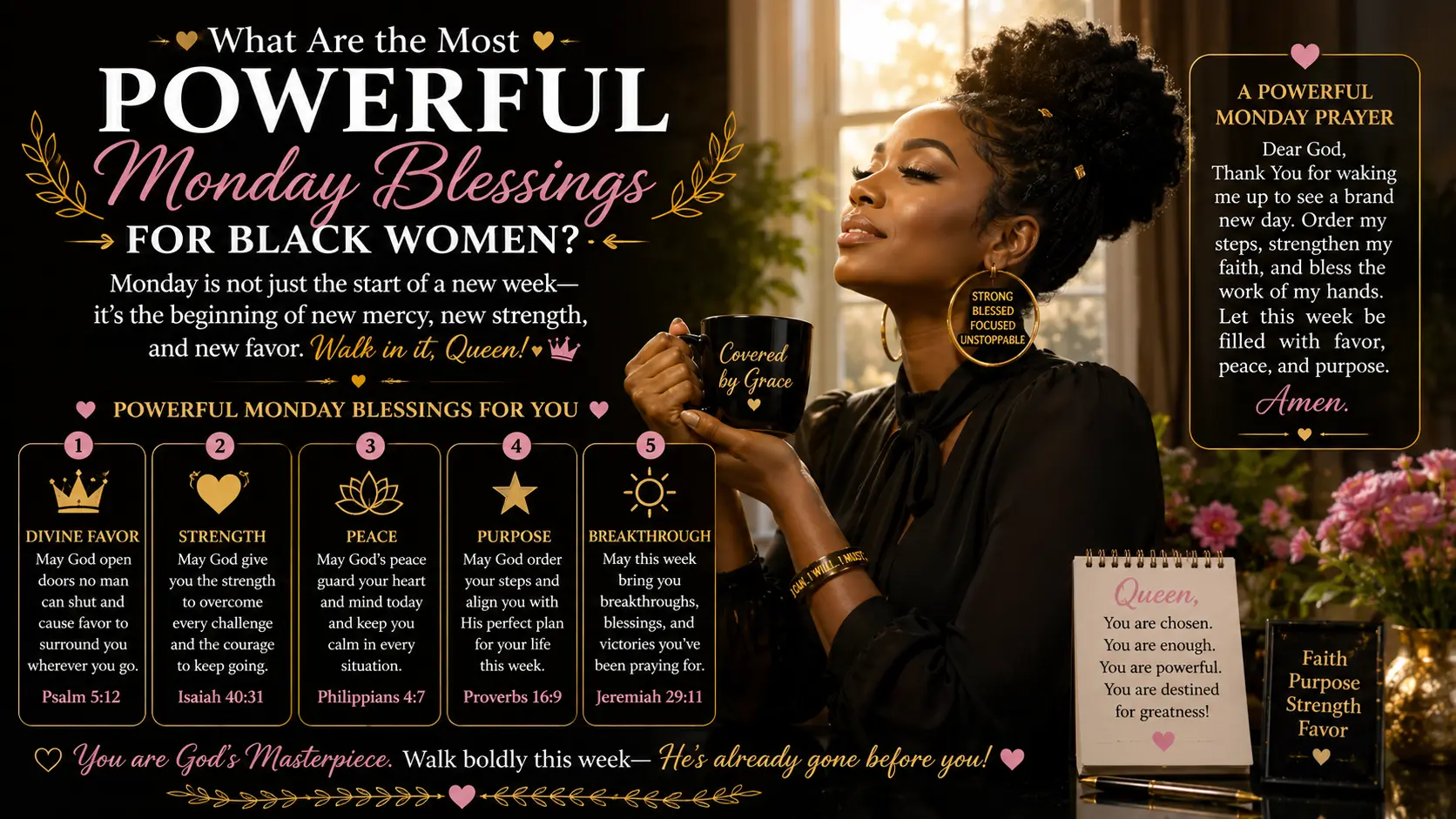 Most Powerful Monday Blessings for Black Women