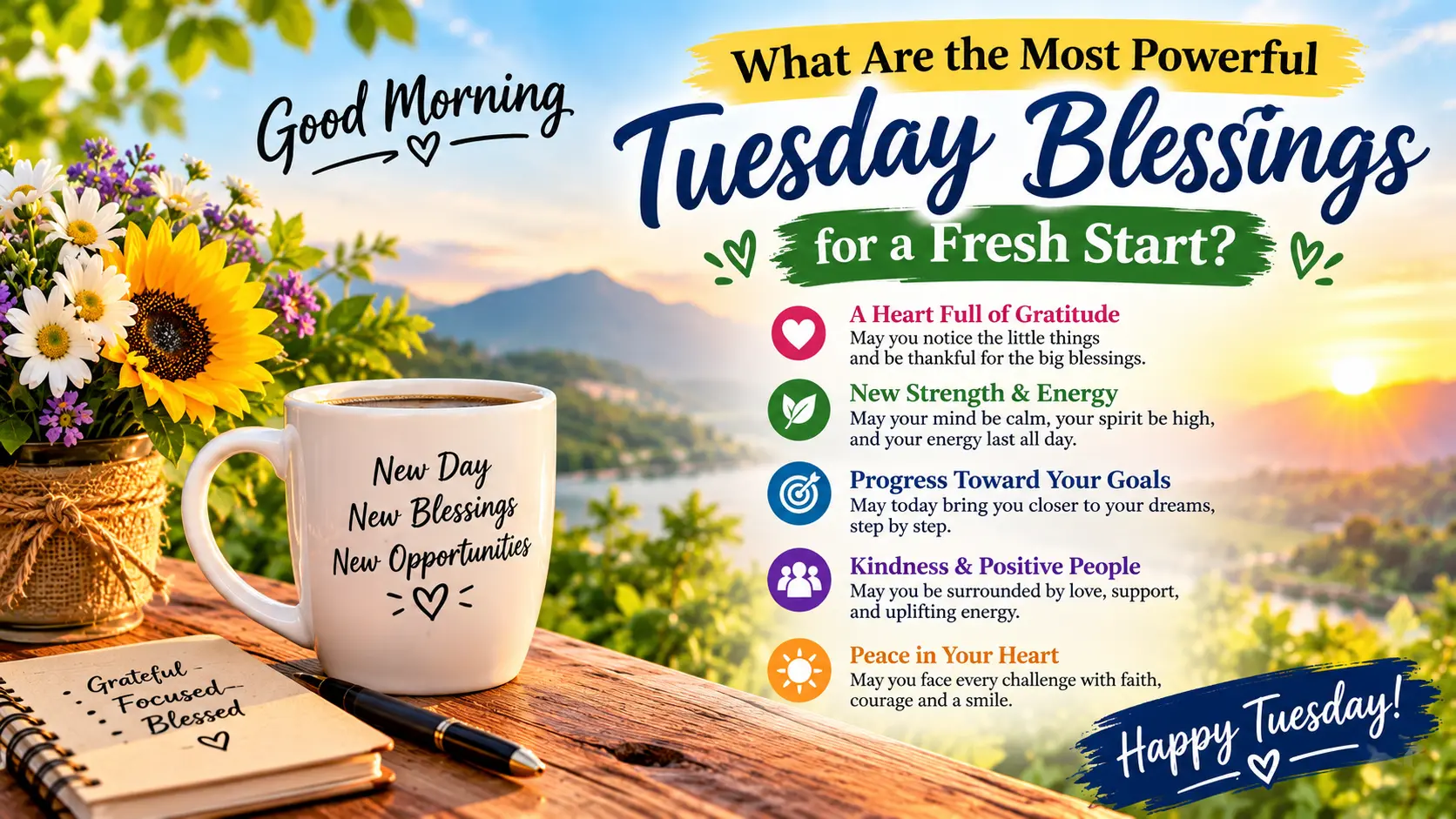 Most Powerful Tuesday Blessings for a Fresh Start