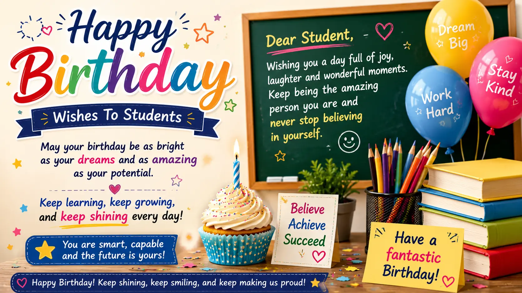 Motivational Birthday Wishes For Students
