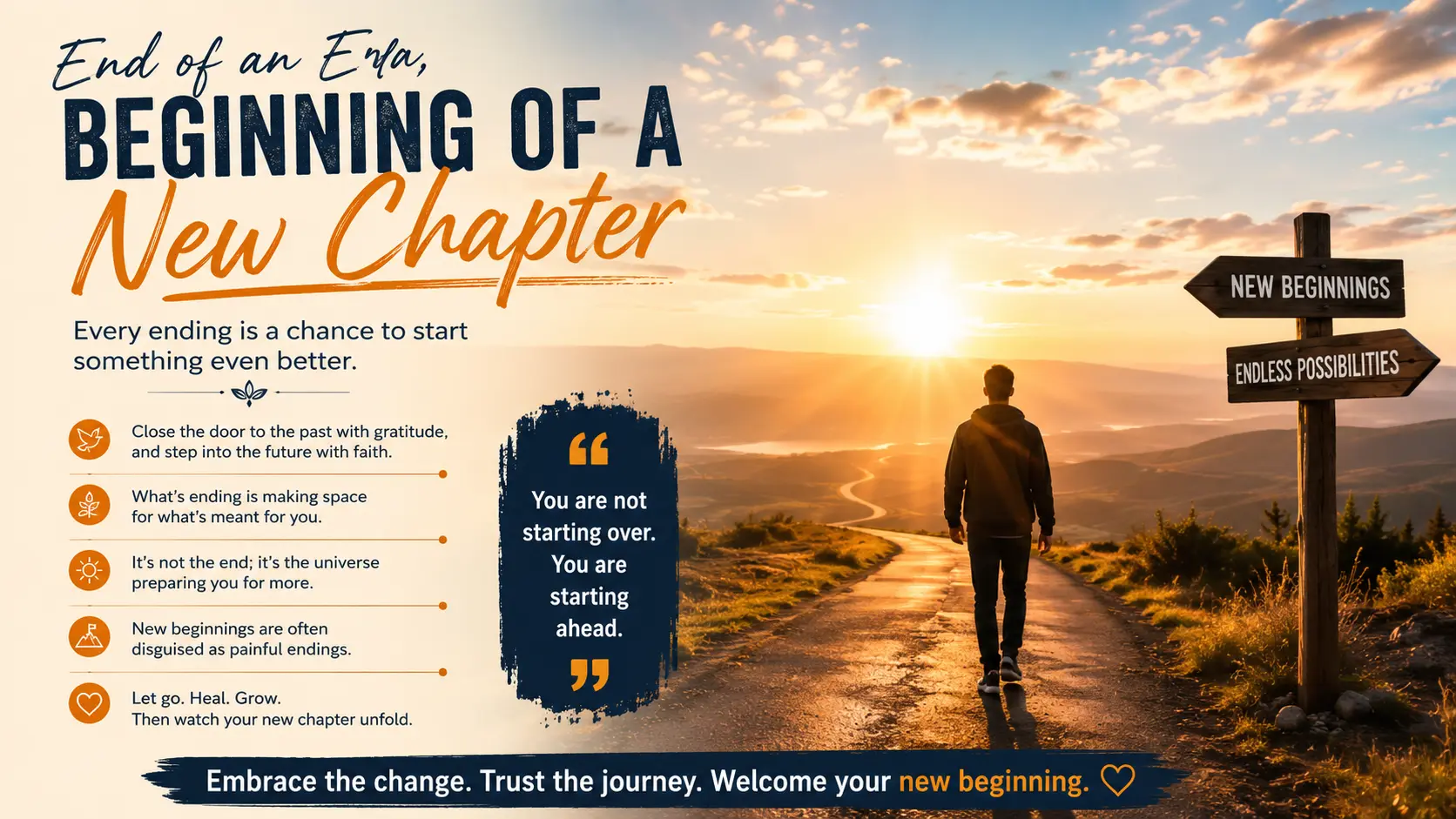 Motivational End of Era Sayings for New Beginnings
