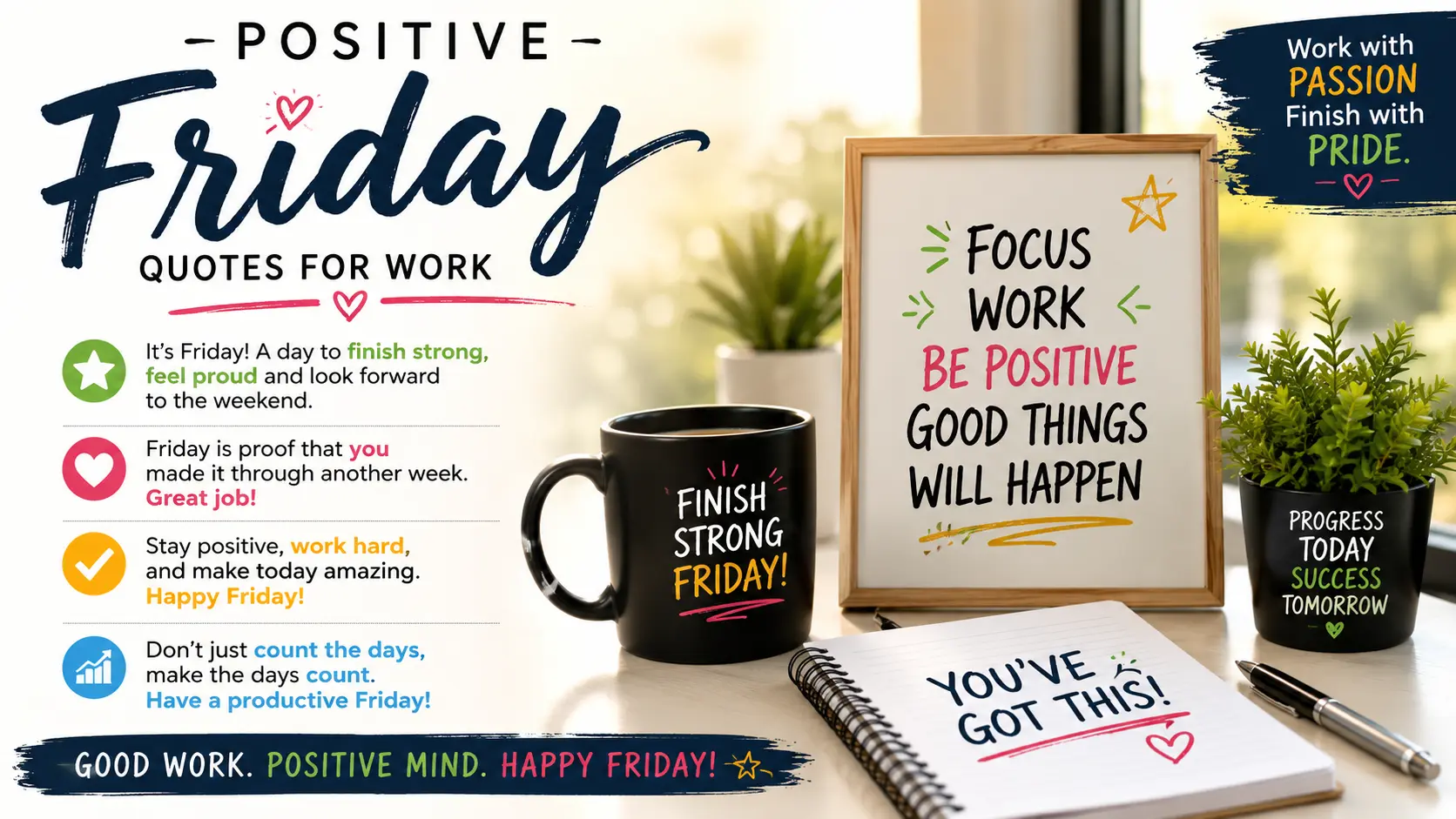 Positive Friday Quotes for Work