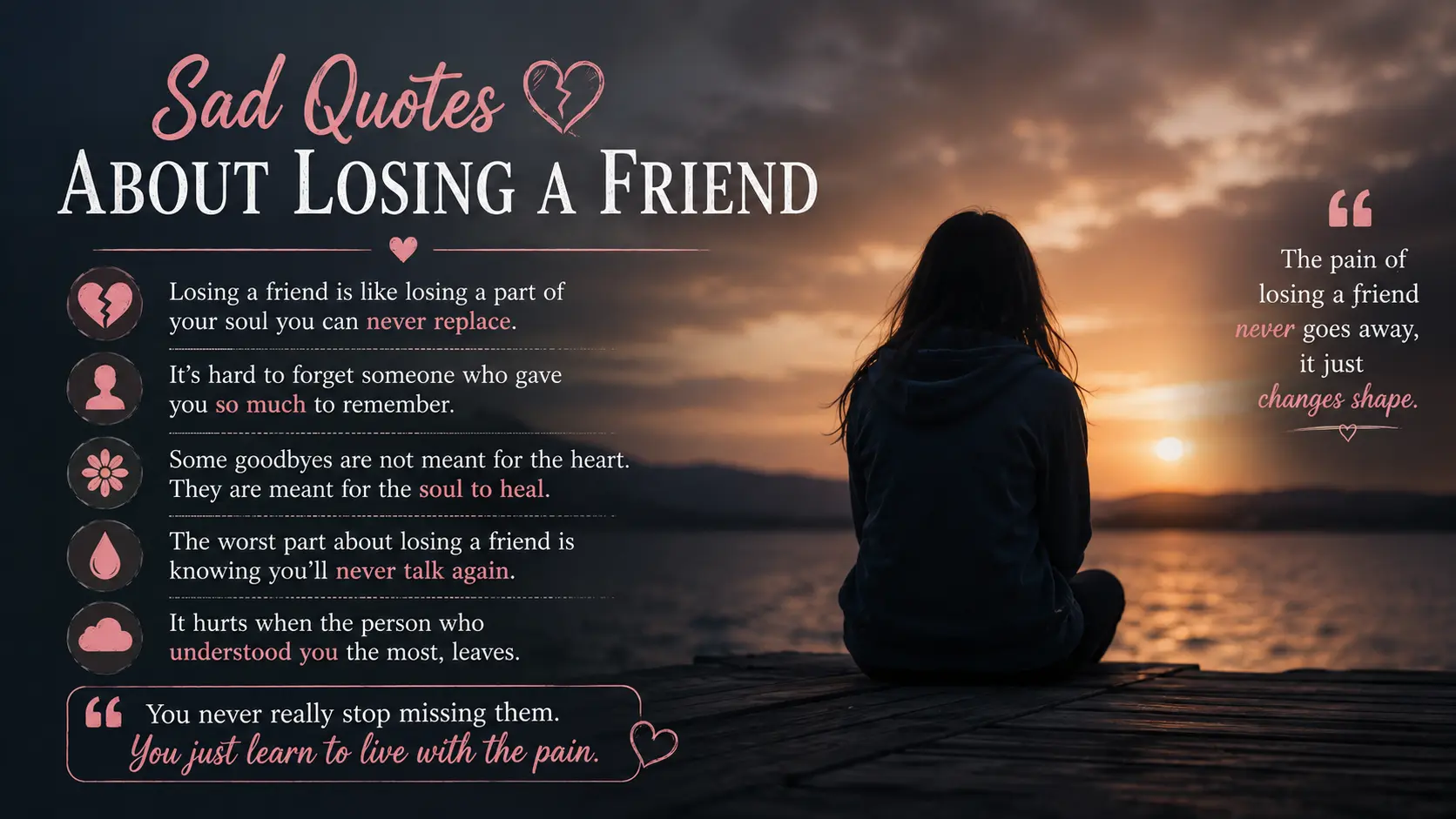 Sad Quotes About Losing a Friend
