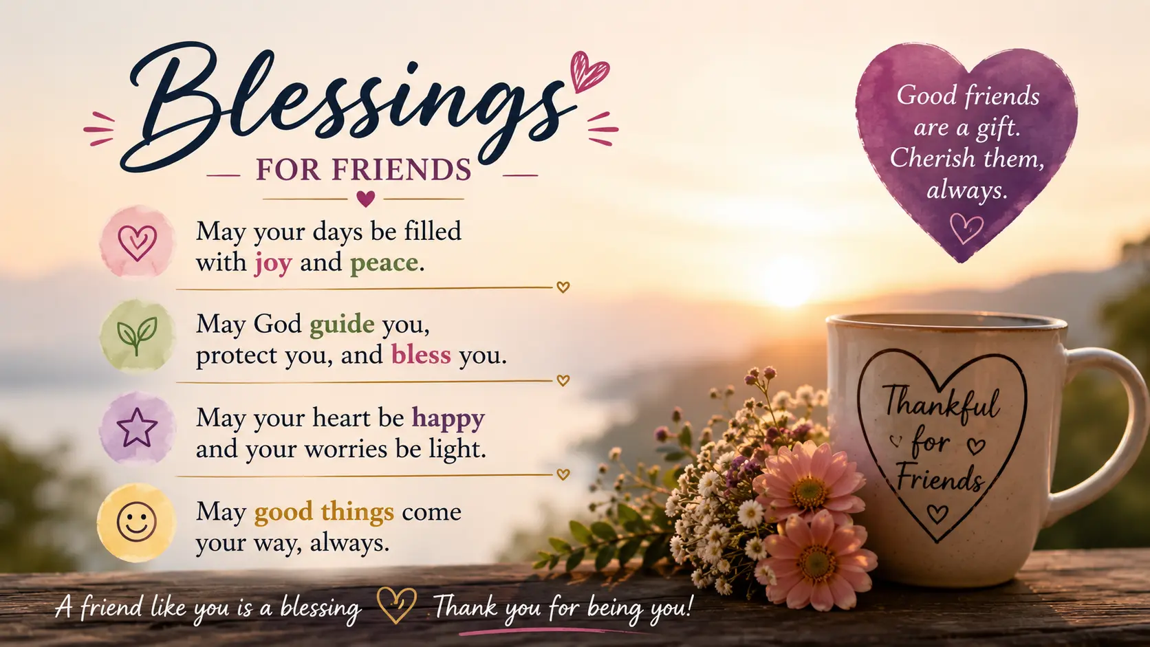 Short Blessing Quotes for Friends