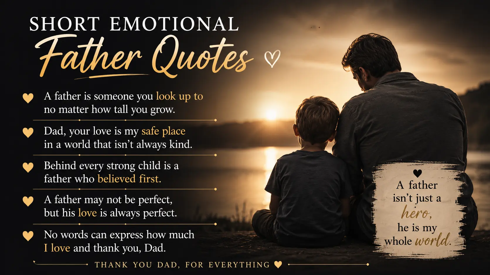Short Emotional Father Quotes