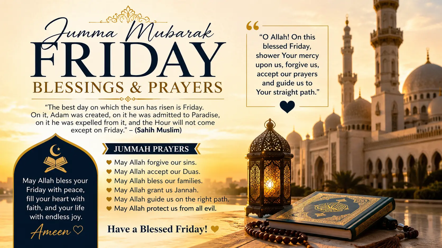 Short friday blessing quotes for the morning