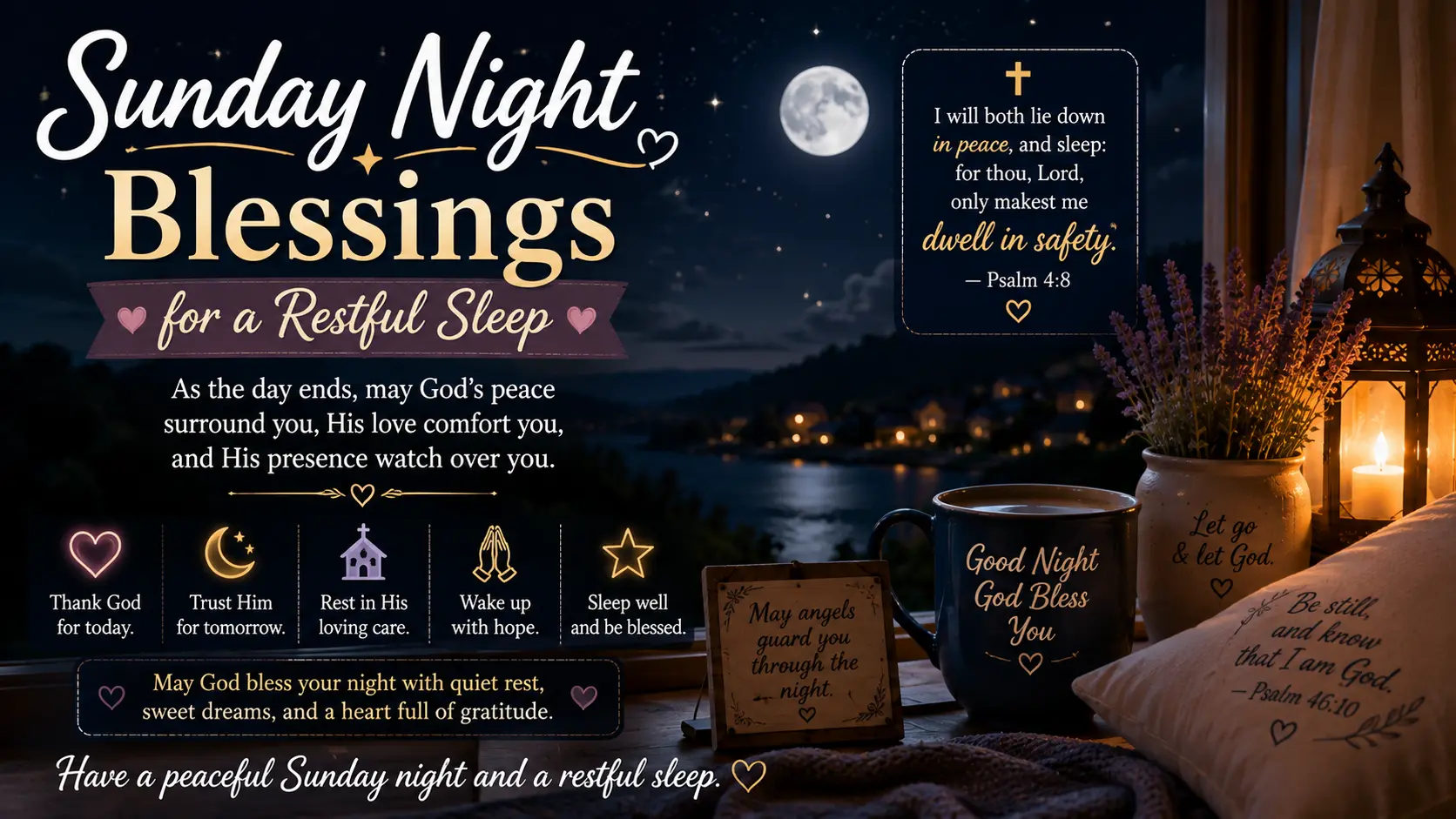 Sunday Night Blessings for a Restful Sleep