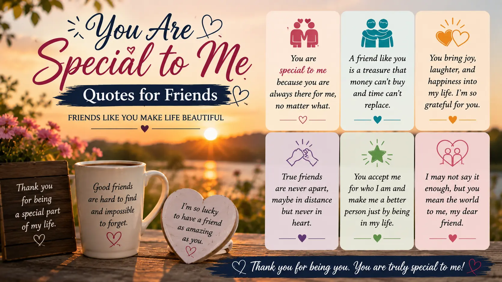 You Are Special to Me Quotes for Friends