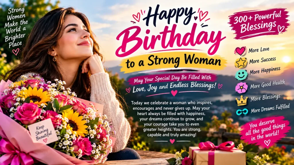 Birthday Wishes for Strong Woman