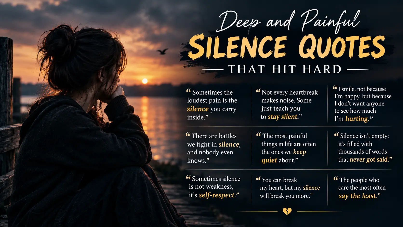 Deep and Painful Silence Quotes That Hit Hard
