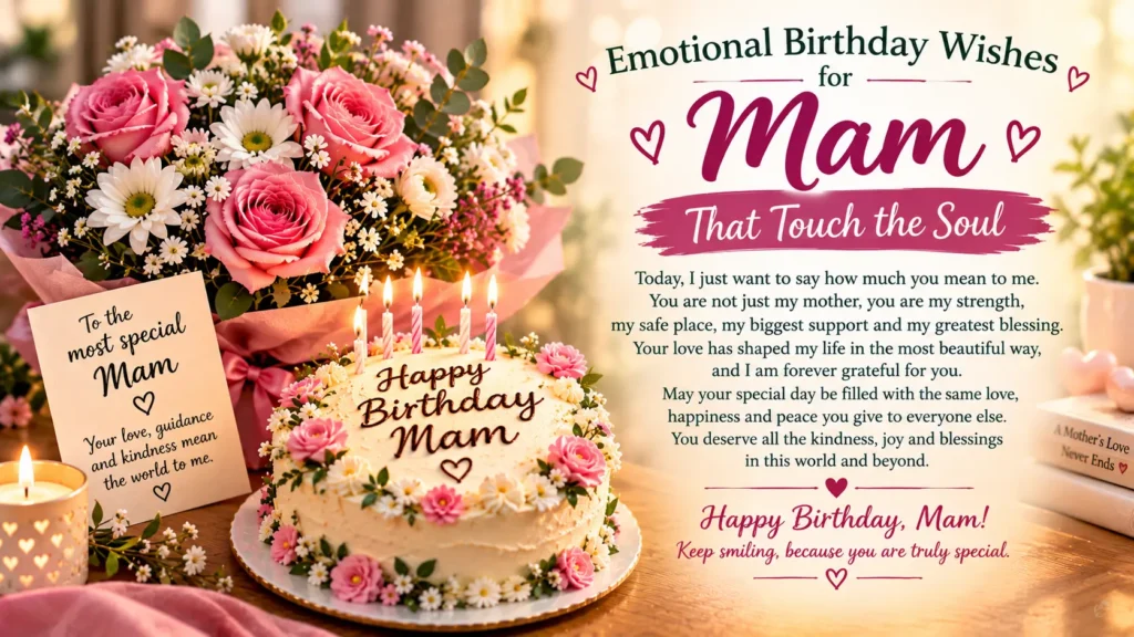 Emotional Birthday Wishes for Mam
