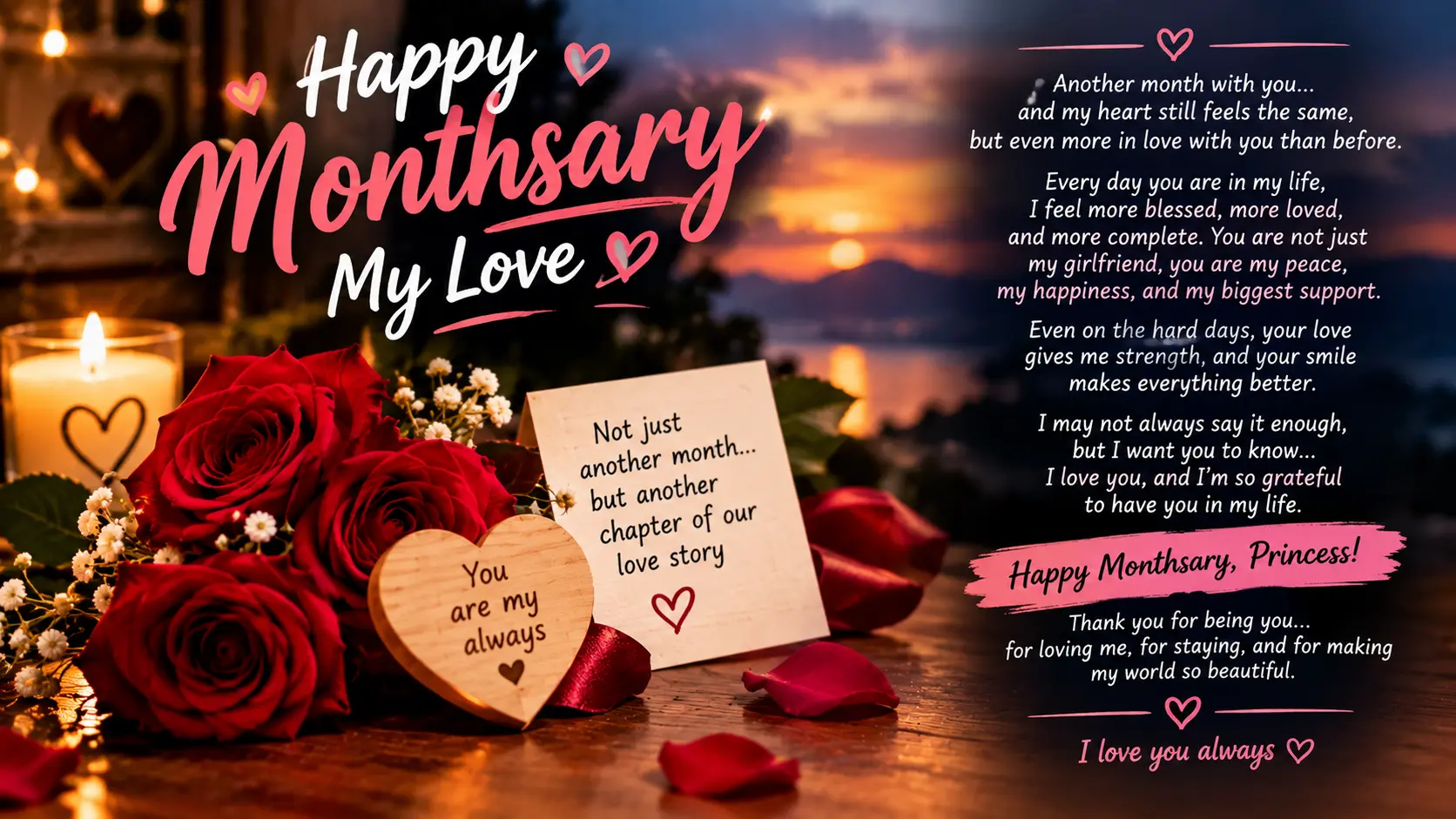 Emotional Monthsary Messages for Girlfriend