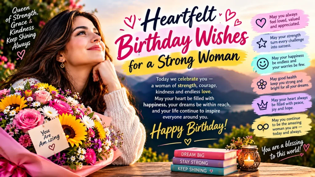 Heartfelt Birthday Wishes for a Strong Woman
