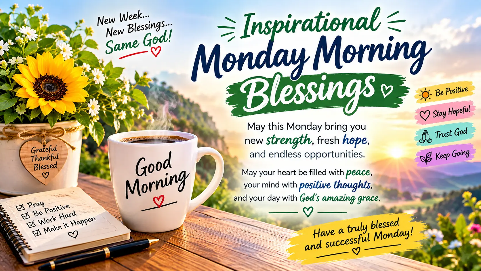 Inspirational Monday Morning Blessings